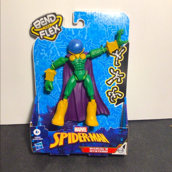 NIB Marvel Spider-Man Mysterio Bend and Flex Action figure - Picture 1 of 5